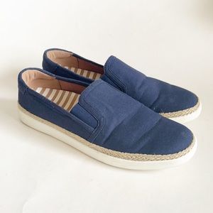 Vionic Navy Canvas Slip-On Sneakers